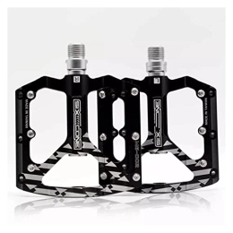 CVZN Spares Bicycle Pedal Bicycle Pedals Aviation CNC Aluminum Alloy Fit For Folding Mountain Bike Pedal Cycling Accessories Modified Parts (Color : Black)