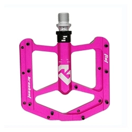 CVZN Spares Bicycle Pedal Bike Pedal CNC Aluminum Alloy Seal 3 Bearing Flat Foot Pedal Fit For Road Mountain Bicycle Parts Modified Parts (Color : Pink)