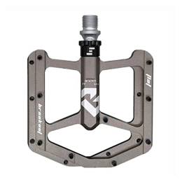 CVZN Mountain Bike Pedal Bicycle Pedal Bike Pedal CNC Aluminum Alloy Seal 3 Bearing Flat Foot Pedal Fit For Road Mountain Bicycle Parts Modified Parts (Color : Titanium)