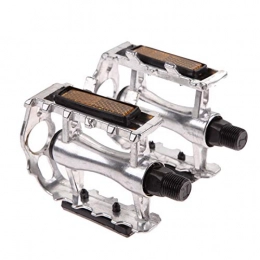 QWXZ Mountain Bike Pedal Bicycle pedal Bike Pedals Sealed Bearings Alloy Quick Release Pedals Bicycle Mountain MTB Cycling Platform Pedal 9 / 16 Inch for Performance Durable and easy to install (Color : Silver)