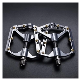 CVZN Spares Bicycle Pedal Carbon Fiber Pedal 3 Bearing Aluminum Alloy Fit For Road Mountain Bicycle Pedal Bicycle Accessories Modified Parts (Color : 3 Bearing Titanium)