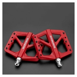 CVZN Spares Bicycle Pedal Fit For Mountain Bike DU Bearing Lock Pedal Nylon Bicycle Pedals Aluminum Alloy Cycling Accessories Modified Parts (Color : M906-RD)