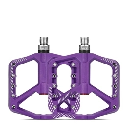 CVZN Spares Bicycle Pedal Fit For Mountain Bike Pedal Ultralight Nylon Sealed Bearings Pedals Bicycle Accessories Parts Modified Parts (Color : Nylon Purple)