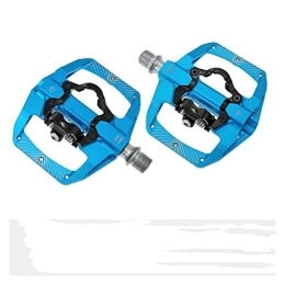 CVZN Mountain Bike Pedal Bicycle Pedal Fit For Mountain Bike Pedals Dual Function Sided Pedals Plat SPD Clipless Sealed Bearings Bicycle Pedal Modified Parts (Color : Blue)
