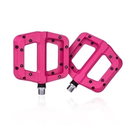 CVZN Spares Bicycle Pedal Fit For Mountain Bike Road BMX Nylon Pedals Ultralight 2 Sealed Bearings Cycling Accessories Modified Parts (Color : Magenta)
