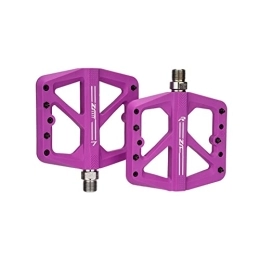 CVZN Mountain Bike Pedal Bicycle Pedal Fit For Mountain BMX Bicycle Nylon Pedals Bearings Bike Big Foot Flat Pedal Cycling Accessories Modified Parts (Color : JT906 Purple)
