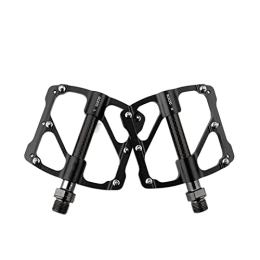 CVZN Mountain Bike Pedal Bicycle Pedal Fit For Mountain Road Bike Pedal Aluminum Alloy 3 Bearing Carbon Fiber Tube Steel Shaft Bicycle Pedals Modified Parts (Color : Black)