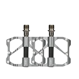 CVZN Spares Bicycle Pedal Fit For Mountain Road Bike Pedals 3 Sealed Bearings Wide Platform Pedales Bicicleta Accessories Modified Parts (Color : PD-R87C Silver)