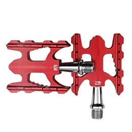 CVZN Mountain Bike Pedal Bicycle Pedal Fit For Mountain Road BMX Bike K3 Folding Bicycle Pedal Ultralight Aluminum Alloy Universal Pedal Modified Parts (Color : Red)