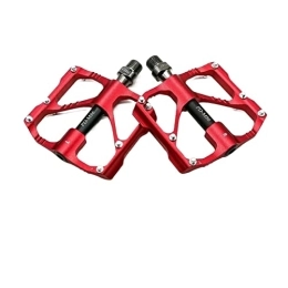 CVZN Spares Bicycle Pedal Fit For MTB Mountain Road Bike Pedal Ultra-light Aluminum Alloy 3 Ball Bearing Bicycle Parts Modified Parts (Color : R87 Red)