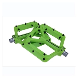 CVZN Mountain Bike Pedal Bicycle Pedal Fit For Road Mountain BMX Bike Pedal Nylon Fiber Riding Parts Seal Bearing Wide Flat Foot Bicycle Pedals Modified Parts (Color : green)