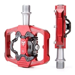 CVZN Spares Bicycle Pedal Fit For SPD Bicycle Racing Bike Mountain Road Bmx Pedals Bicycle Parts Cycling Accessories Modified Parts (Color : Red)