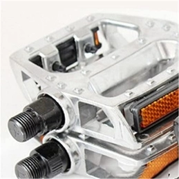 Pokem&Hent Mountain Bike Pedal Bicycle Pedal Lightweight Aluminum Alloy Road Mountain Bike Pedal Silver