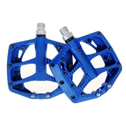 SuDeLLong Spares Bicycle Pedal Mountain Bicycle Pedal Aluminum Alloy Durable Seal Bearing Skid Comfortable Bicycle Pedal Depression Antiskid Durable Mountain Bike Pedals (Color : Blue)