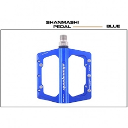Panjianlin Spares Bicycle pedal Mountain Bike Pedals 1 Pair Aluminum Alloy Antiskid Durable Bike Pedals Surface For Road Bike 4 Colors (Color : Blue)