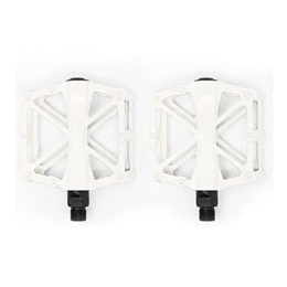  Mountain Bike Pedal bicycle pedal New Ultralight Double Ball Sealed Aluminum Alloy Enlarge Mountain Bike Pedal Accessories Anti-slip Bike Pedals Bicycle Parts. non-slip bicycle pedal (Color : White)