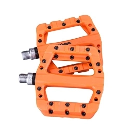 CVZN Spares Bicycle Pedal Nylon DU 1 Bearing Lightweight Bicycle Pedal Fit For Road Mountain Bike Pedal Cycling Accessories Modified Parts (Color : Orange)