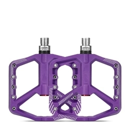 CVZN Spares Bicycle Pedal Nylon Fiber Non-Slip 9 / 16 Inch Bicycle Platform Flat Pedals Fit For Road Mountain BMX MTB Bike Pedal Modified Parts (Color : Purple)