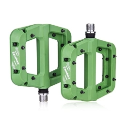 CVZN Spares Bicycle Pedal Nylon Fiber Pedals Fit For Mountain Bike Platform Bicycle Flat Pedals Cycling Accessories Modified Parts (Color : green)
