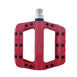 CVZN Mountain Bike Pedal Bicycle Pedal Nylon Fiber Ultra-light Bearing Bicycle Pedals Fit For Mountain Road Bike Pedals Cycling Parts Modified Parts (Color : Red)