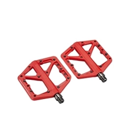 CVZN Spares Bicycle Pedal Nylon Platform Footrest Fit For Mountain Bike Pedalen Bearings Footboards Cycling Bicycle Parts Modified Parts (Color : Red)