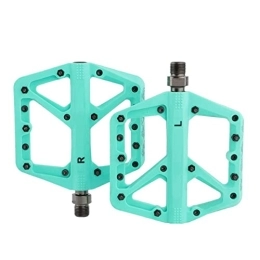 CVZN Spares Bicycle Pedal Nylon Widen DU 1 Bearing Bike Pedal Fit For Bicycle Mountain Off-road Cycling Accessories Universal Modified Parts (Color : Bianchi Green)