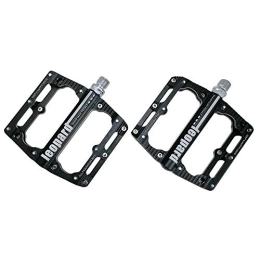 SuDeLLong Spares Bicycle Pedal One Pair Of Aluminum Alloy Durable Skid Off Road Bicycle Pedal A Road Surface To Protect The Spindle 6 Color Antiskid Durable Mountain Bike Pedals (Color : Black)