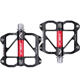 Bicycle pedal Mountain Bike Pedal Bicycle pedal, Palin Aluminum Alloy Foot Mountain Bike Universal Pedal Bicycle Accessories Bearing Non-Slip Pedal YZRCRK