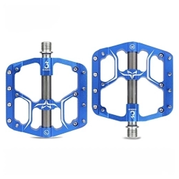 CVZN Spares Bicycle Pedal Ultralight 3 Sealed Bearings Bicycle Pedals Fit For Mountain Bike Wide Platform Footrest Cycling Parts Modified Parts (Color : CXV15 Blue)