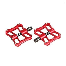 CVZN Spares Bicycle Pedal Ultralight Aluminium 4 Bearings Alloy Bicycle Pedals Fit For Mountain BMX Bicicleta Bike Flat Pedals Modified Parts (Color : Red)