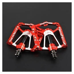 CVZN Mountain Bike Pedal Bicycle Pedal Ultralight Aluminum Alloy Colorful 3 Bearing Fit For Mountain Bicycle Foot Pedals Bike Accessories Modified Parts (Color : Red 3 Bearing)
