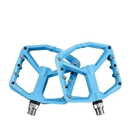 CVZN Spares Bicycle Pedal Ultralight Nylon DU Bearings Big Foot Flat Pedals Fit For Mountain XC AM BMX Road Bike Pedal Modified Parts (Color : Blue)