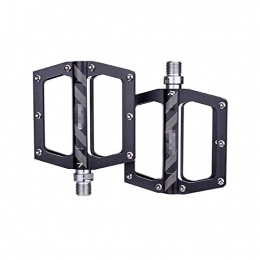 HO-TBO Spares Bicycle PedalHigh Strength Aluminum Alloy Durable Anti-slip Perlin Bearing 1 Pair Bicycle Pedals Mountain Bike Pedals Bike AccessoriesSuitable For Various Bicycles (Size:90 X 75.5 X 16mm; Color:Black)
