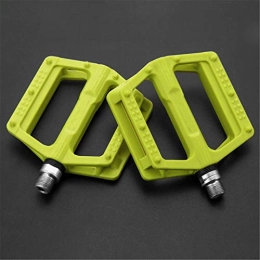 Kuingbhn Mountain Bike Pedal Bicycle Pedals 1 Pair Graphite DU Bicycle Pedals Reflective Bike Bearing Pedals Mountain Road Bike Hybrid Pedals (Size:12.5 * 10.5 * 2cm; Color:Green)