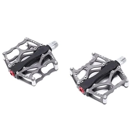 AXOINLEXER Mountain Bike Pedal Bicycle Pedals- 1 Pair Universal Mountain Road Bicycle Flat Pedal Fits Most Adult Bikes & MTB Bicycles, titanium
