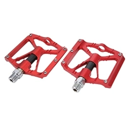 VGEBY Spares Bicycle Pedals 2pcs Mountain Bike Pedals Non?Slip Aluminum Alloy Lightweight Bicycle Flat Pedals(red) Bicyclepedal Bicycles And Spare Parts Bicyclepedal Bicycles And Spare Parts