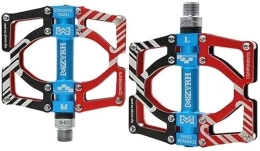 XCC Mountain Bike Pedal Bicycle pedals aluminium alloy accessories footpegs cycling equipment universal non-slip mountain bike pedals (Color : Red, Size : Free size)