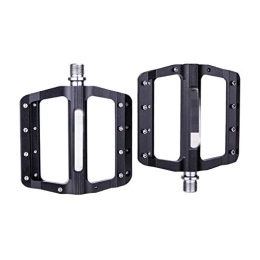 Kuingbhn Mountain Bike Pedal Bicycle Pedals Aluminum Alloy Anti-slip Purlin Bearing Durable 1 Pair Bicycle Pedals Mountain Bike Pedals Bike Accessories Mountain Road Bike Hybrid Pedals (Size:106.4 * 100.8 * 14.7mm; Color:Black)