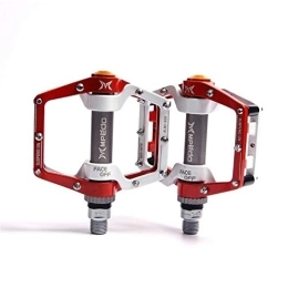 UDERUI Mountain Bike Pedal Bicycle Pedals, Bike Pedals Bike Pedals MTB BMX Sealed Bearing Bicycle CNC Product Alloy Road Mountain SPD Cleats Ultralight Pedal Cycle Cycling Accessories (Color : Red)