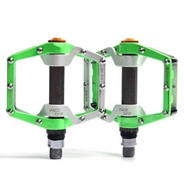 YIJIAHUI Spares Bicycle Pedals Flat Platform Aluminum Alloy Sealed Bearing 9 / 16" Bike Pedals For MTB Road Mountain Bike Fixed Gear Bicycle Mountain Bike Pedals (Size:109 * 100 * 32mm; Color:Green)