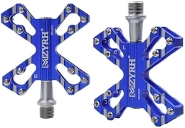XCC Spares Bicycle Pedals Lin Aluminium Alloy Pedals Mountain Bike Universal Pedals Road Bike Pedals (Color : Blue, Size : Free size)