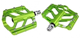 Donglinshangcheng Spares Bicycle pedals, mountain bike pedals 1pair MTB Bicycle Pedal Road bike BMX Mountain Bikes Pedal 6 colors flat platform pedals Suitable for general mountain bikes, road bikes, c ( Color : Green )