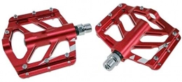 Donglinshangcheng Spares Bicycle pedals, mountain bike pedals 1pair MTB Bicycle Pedal Road bike BMX Mountain Bikes Pedal 6 colors flat platform pedals Suitable for general mountain bikes, road bikes, c ( Color : Red )