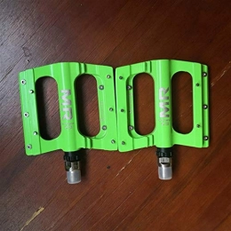 Donglinshangcheng Mountain Bike Pedal Bicycle pedals, mountain bike pedals Aluminum Alloy Road Bike Pedals Ultralight MTB Bearing Long Axis Bicycle Pedal Bike Parts Suitable for general mountain bikes, road bikes, c ( Color : Green )
