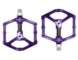 Donglinshangcheng Spares Bicycle pedals, mountain bike pedals Bicycle Pedals For MTB Road Cycling MTB Bicycle Pedal 3 Bearing Outdoor Cycling Accessories Suitable for general mountain bikes, road bikes, c ( Color : Purple )