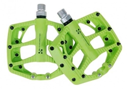 Donglinshangcheng Spares Bicycle pedals, mountain bike pedals Bicycle Pedals Nylon Fiber Ultra-light MTB BXM DH Pedal Foot Road Bike Bearing Pedals Suitable for general mountain bikes, road bikes, c ( Color : Green )