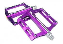 Donglinshangcheng Mountain Bike Pedal Bicycle pedals, mountain bike pedals Mountain Bike Platform Alloy Road Bike Pedals Ultralight MTB Bicycle Pedal Bike Accessories Suitable for general mountain bikes, road bikes, c ( Color : Purple )