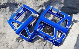 Donglinshangcheng Spares Bicycle pedals, mountain bike pedals Ultra Light MTB Bicycle Pedal All CNC Mtb DH XC Mountain Bike Pedal 2DU Bearing Aluminum Pedals Suitable for general mountain bikes, road bikes, c ( Color : Blue )