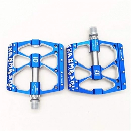 Donglinshangcheng Mountain Bike Pedal Bicycle pedals, mountain bike pedals Ultralight DH MTB BMX 3 Bearing Platform Bicycle Pedal Aluminium Alloy Road Bike Pedals Suitable for general mountain bikes, road bikes, c ( Color : Blue )