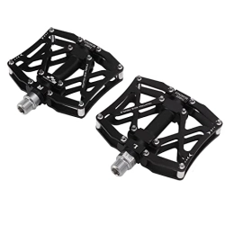 Alomejor Mountain Bike Pedal Bicycle Pedals Mountain Cycling Bike Pedals Aluminum Alloy Pedal CNC Machining with Bearing for Mountain Road Bike